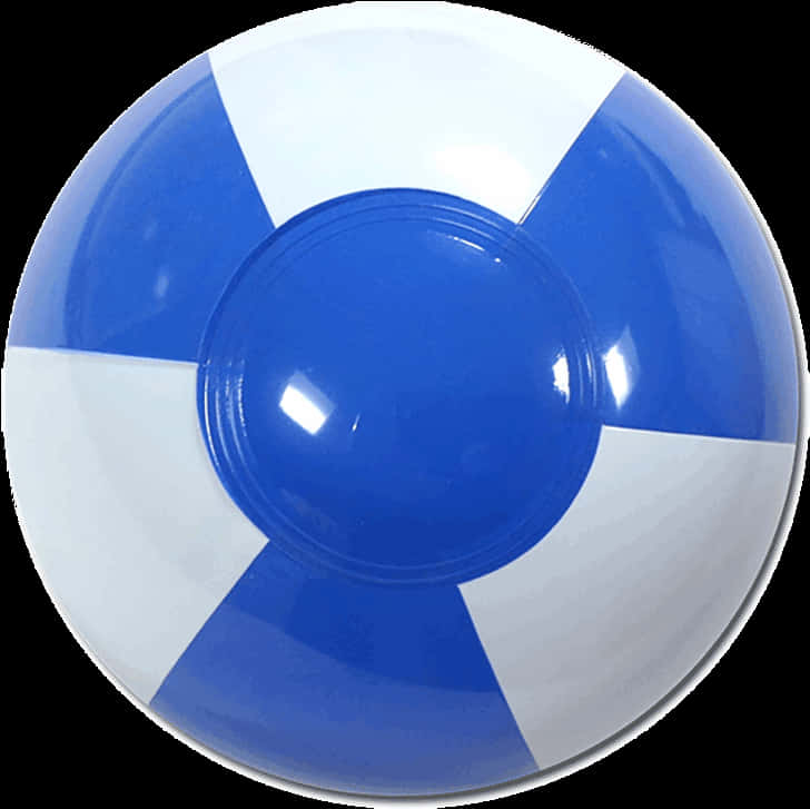 Blueand White Beach Ball PNG Image