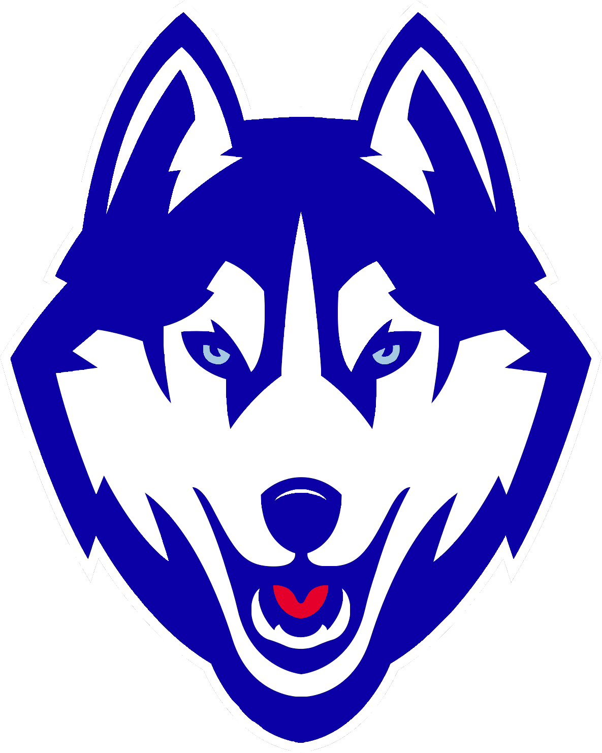 Blueand White Wolf Logo PNG Image