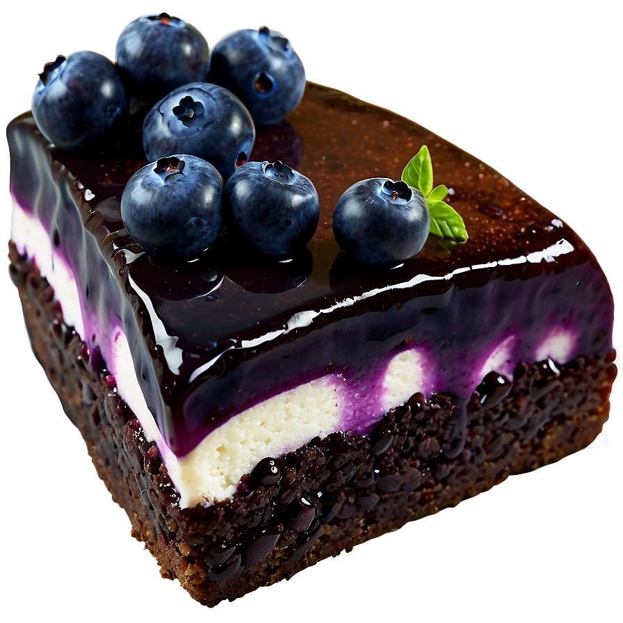 Blueberry Cake Slice Png 23 PNG Image