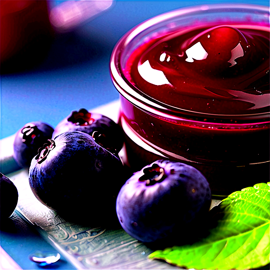 Blueberry Dessert Topping Png Rik PNG Image