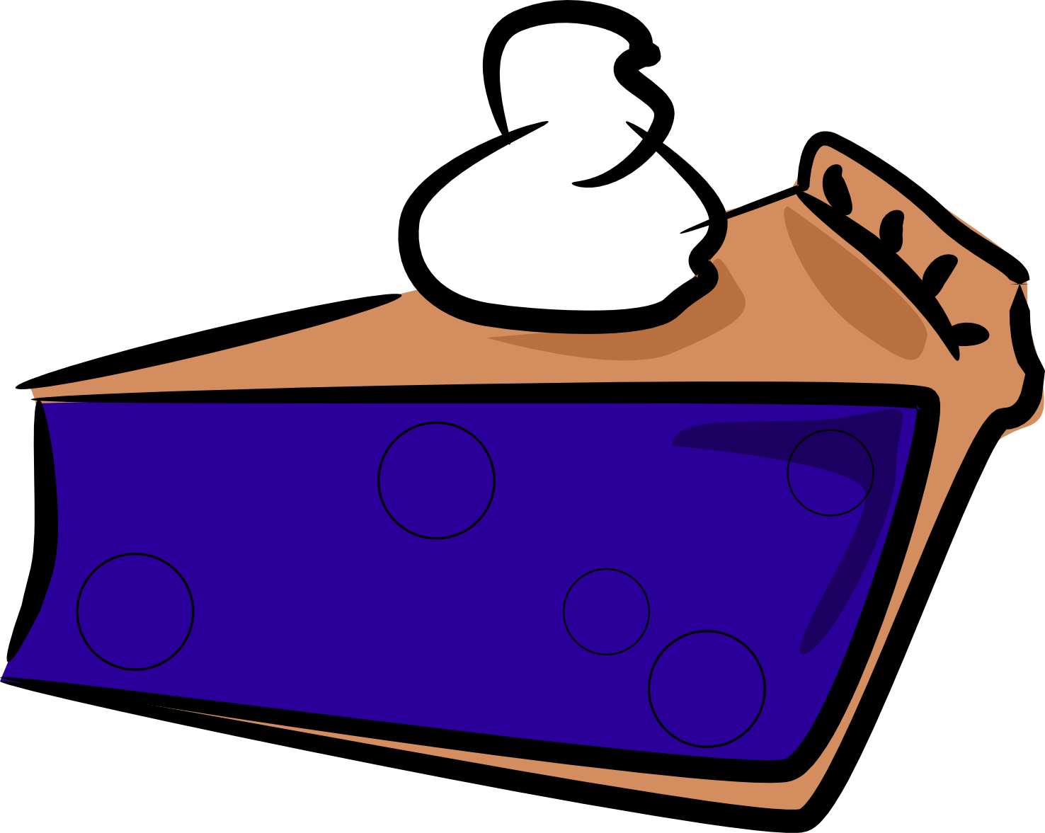 Blueberry Pie Cartoon PNG Image