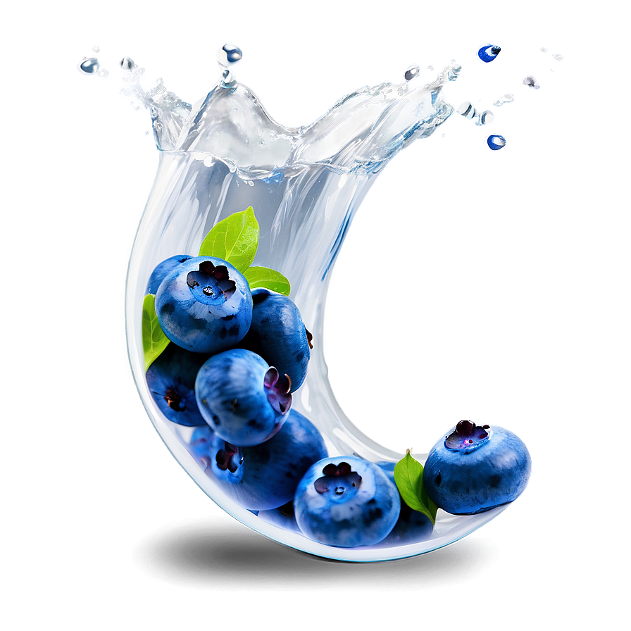 Blueberry Splash Png 76 PNG Image