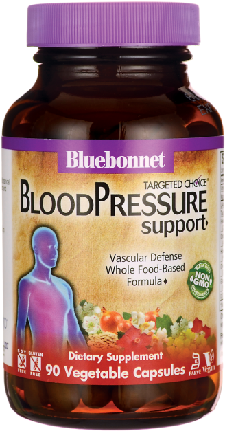 Bluebonnet Blood Pressure Support Supplement Bottle PNG Image