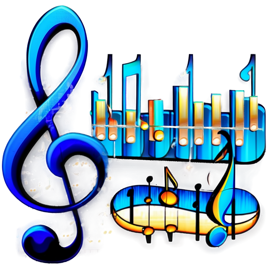 Blues Music Notes Png Lqu36 PNG Image