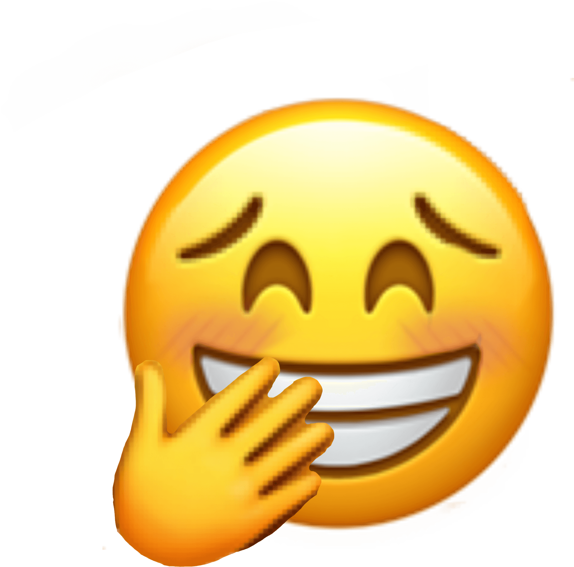 Blushing Emoji Gesture.png PNG Image