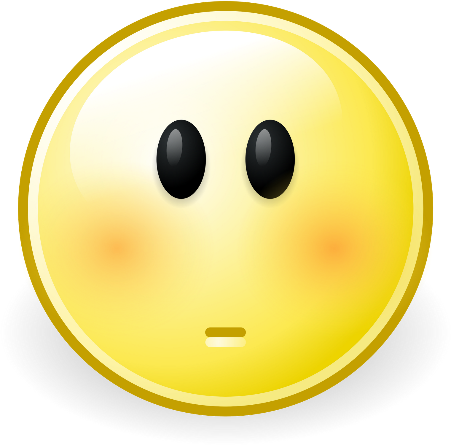 Blushing Emoji Graphic PNG Image