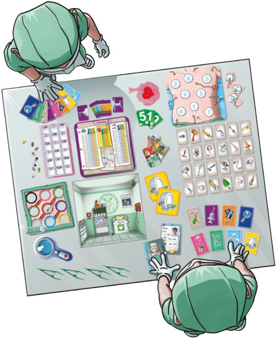 Board Game Components Overview PNG Image