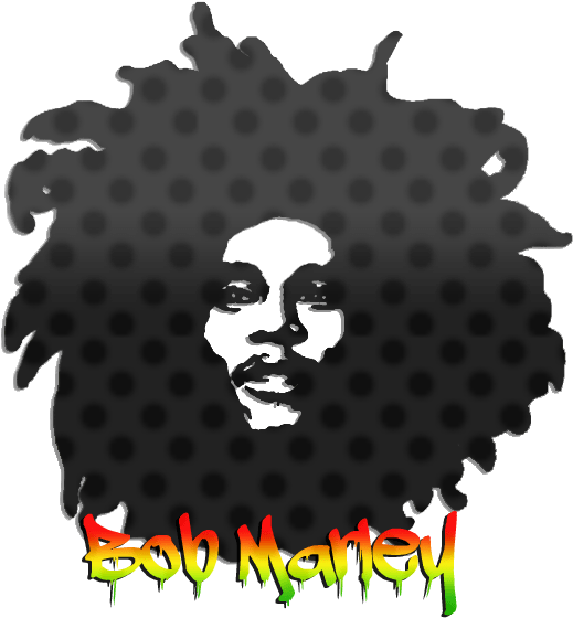 Bob Marley Iconic Portrait PNG Image