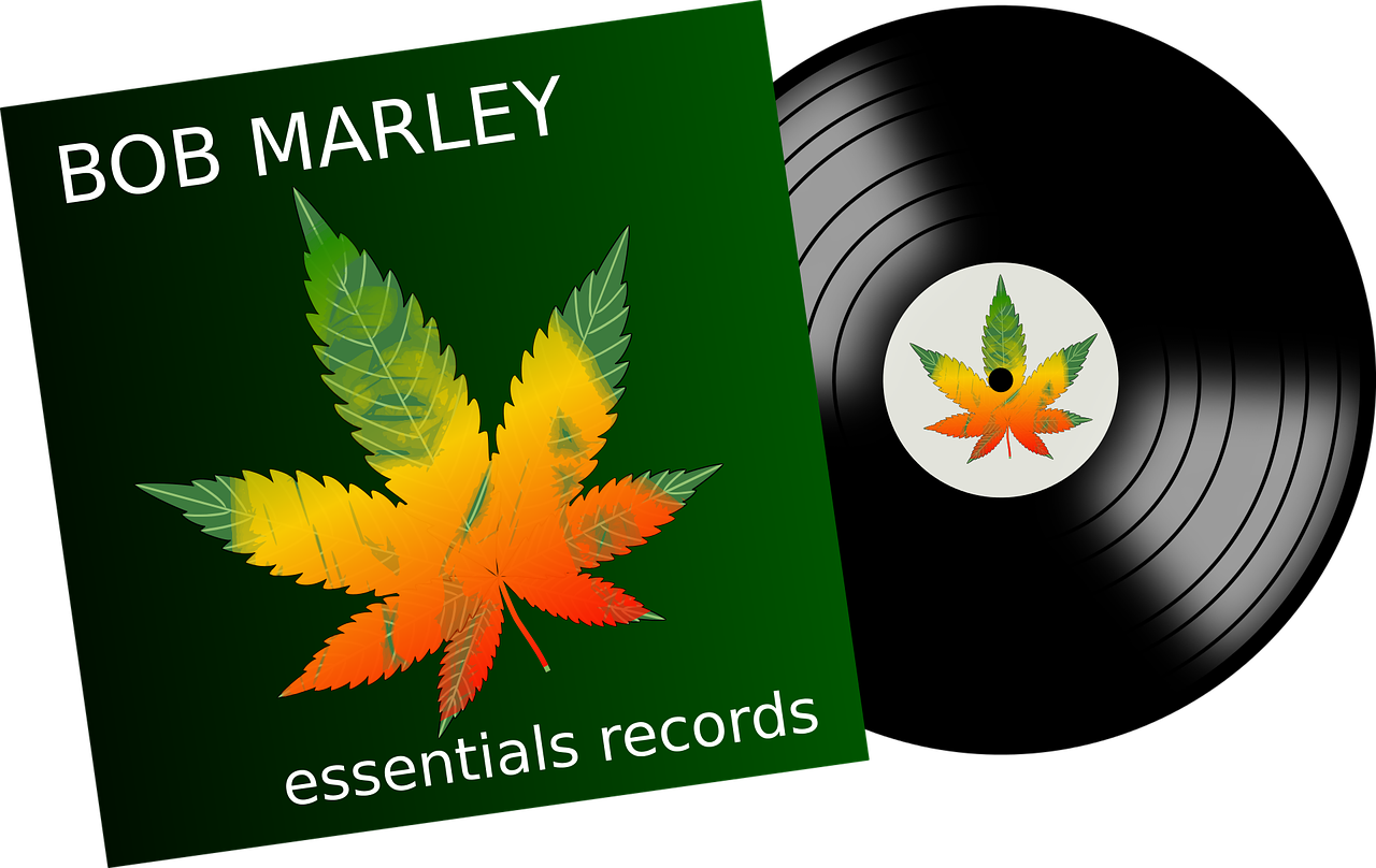 Bob Marley Vinyl Record Cover PNG Image