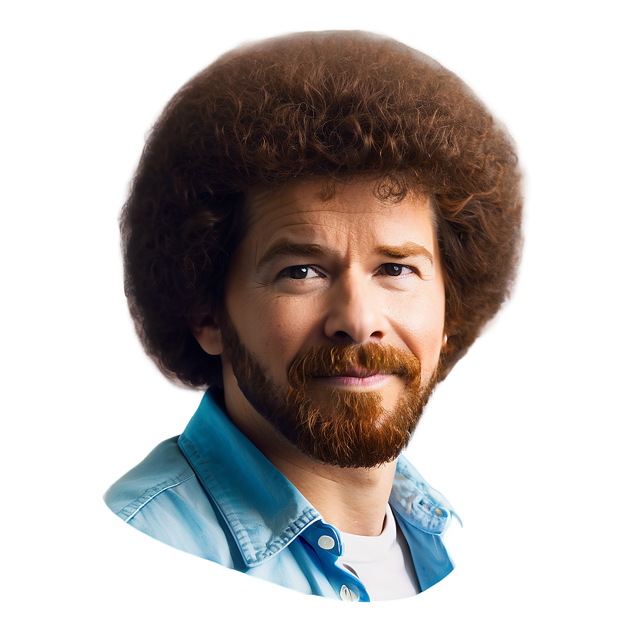 Bob Ross Hair B PNG Image