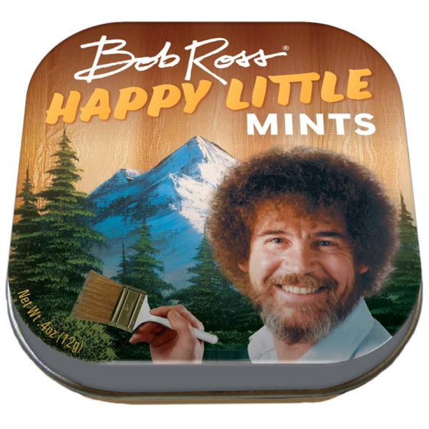 Bob Ross Happy Little Mints Tin PNG Image