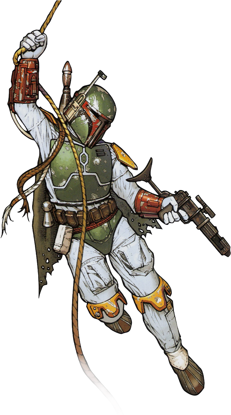 Boba_ Fett_ Action_ Pose_ Illustration.png PNG Image