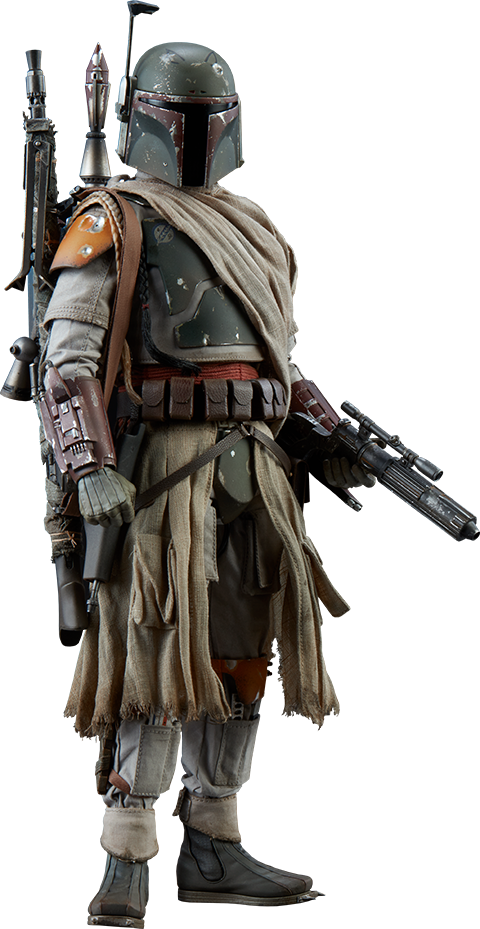 Boba Fett Full Armor Pose PNG Image