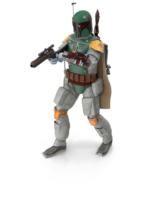 Boba Fett Full Armor Pose PNG Image