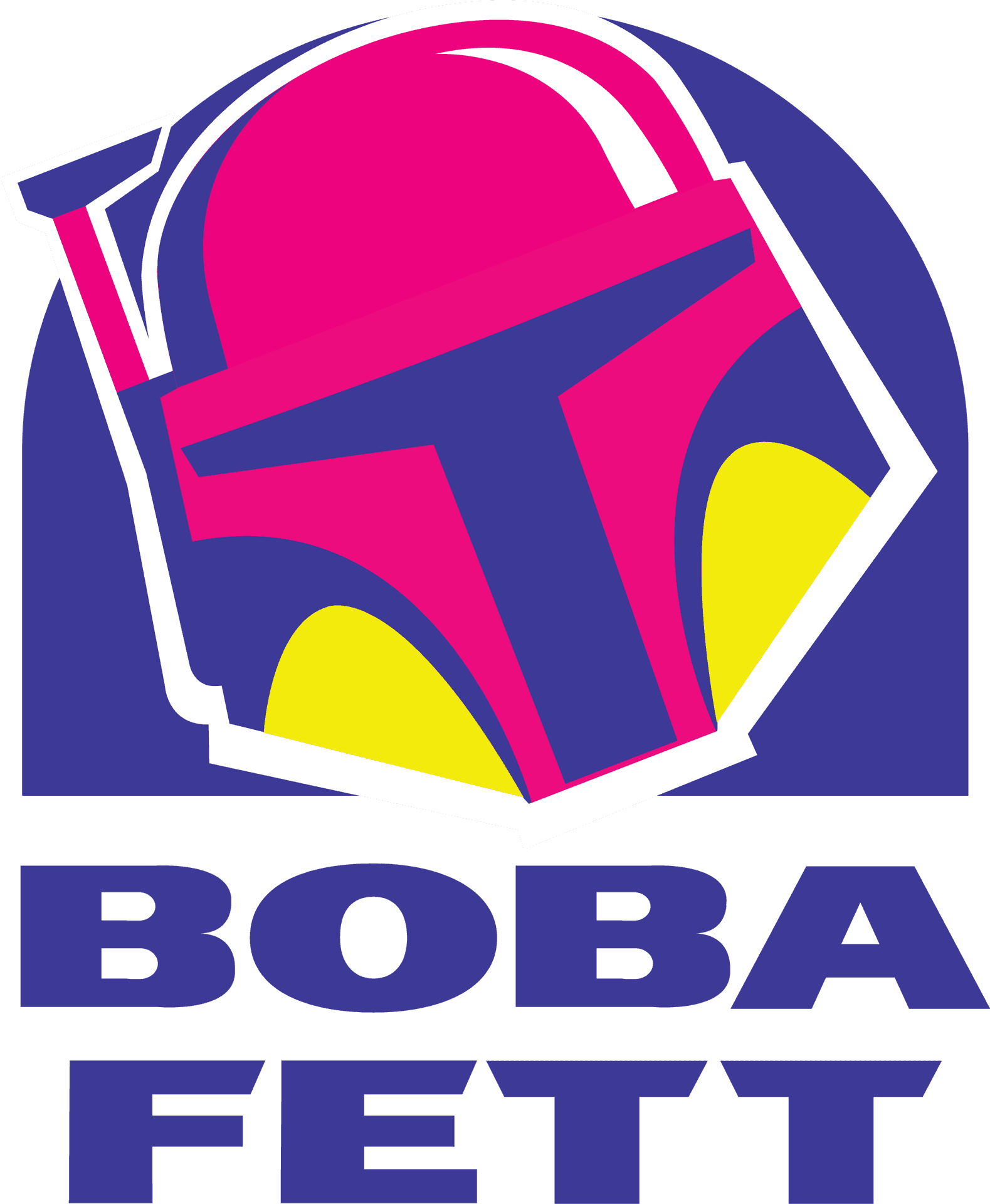 Boba Fett Helmet Graphic PNG Image