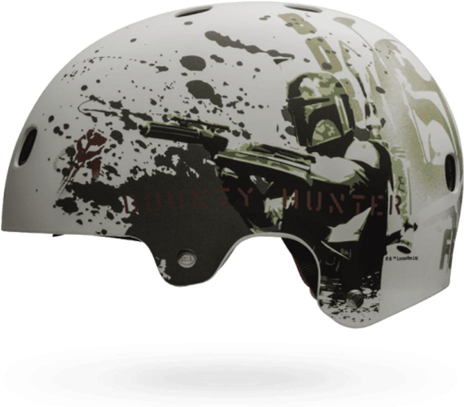 Boba Fett Helmet Graphic Design PNG Image