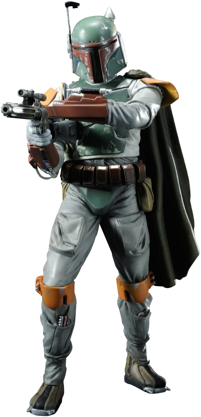 Boba Fett Iconic Pose PNG Image