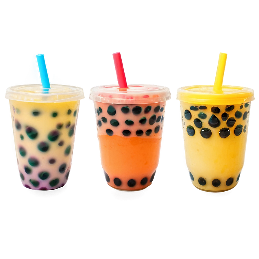 Boba Tea Cup Collection Png 05242024 PNG Image