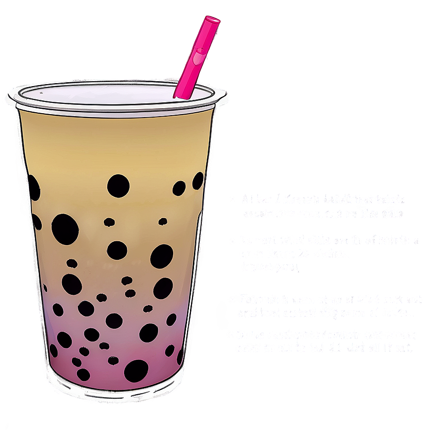 Boba Tea Recipe Card Png 19 PNG Image