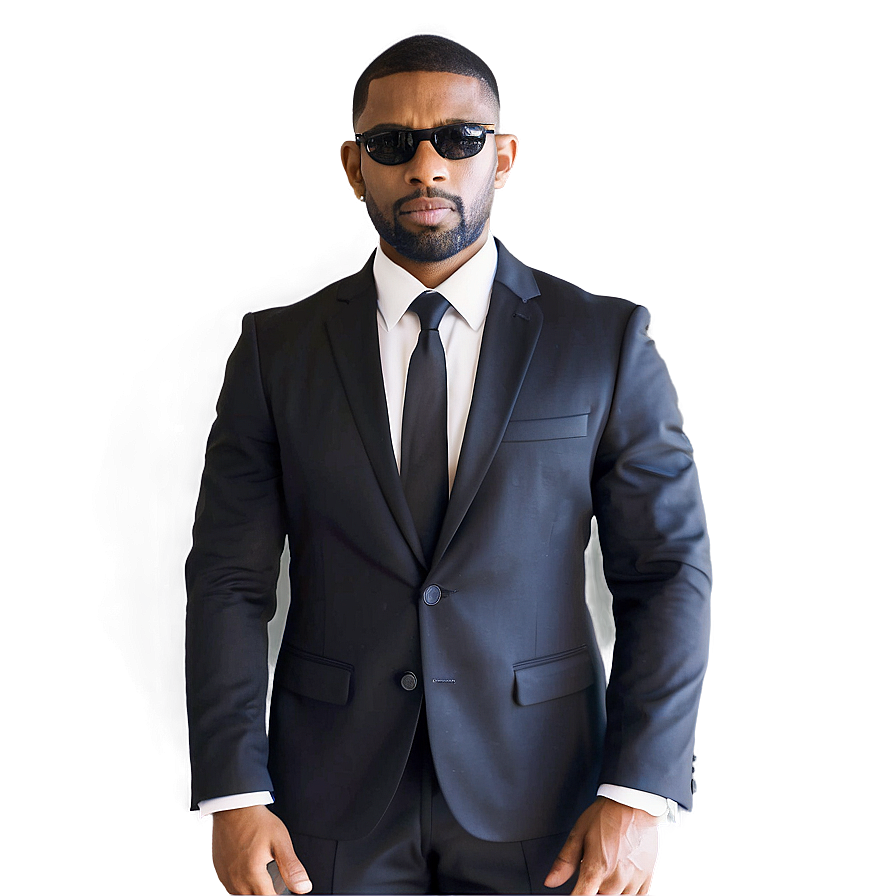 Bodyguard In Formal Wear Png 06252024 PNG Image