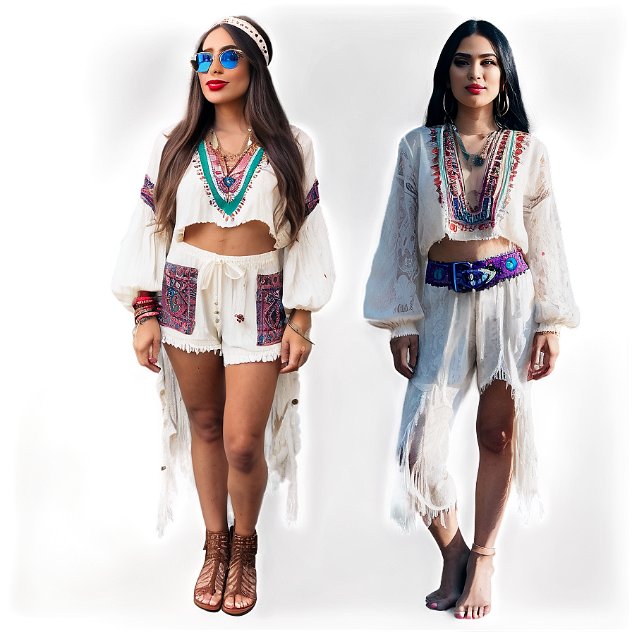 Bohemian Outfit Vibes Png 59 PNG Image