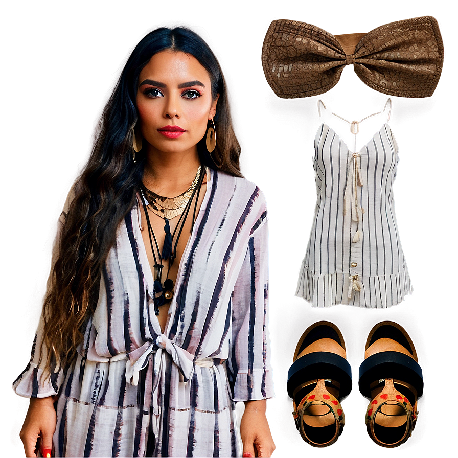 Bohemian Outfit Vibes Png Ymn21 PNG Image