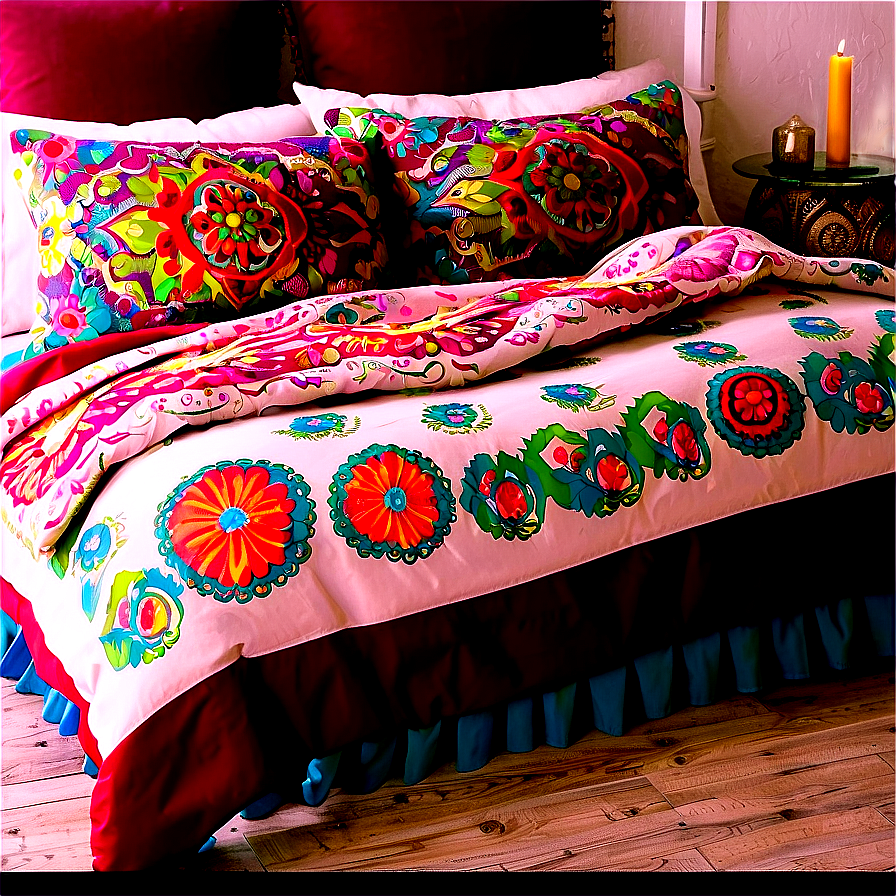 Bohemian Style Bedding Png Yqk PNG Image