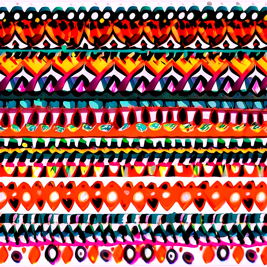 Boho Chic Pattern Design Png Tot3 PNG Image