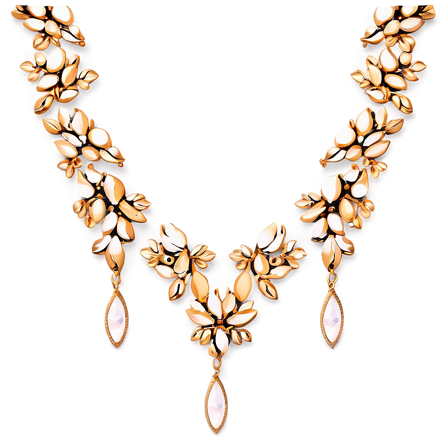 Boho Gold Necklace Png Cll PNG Image