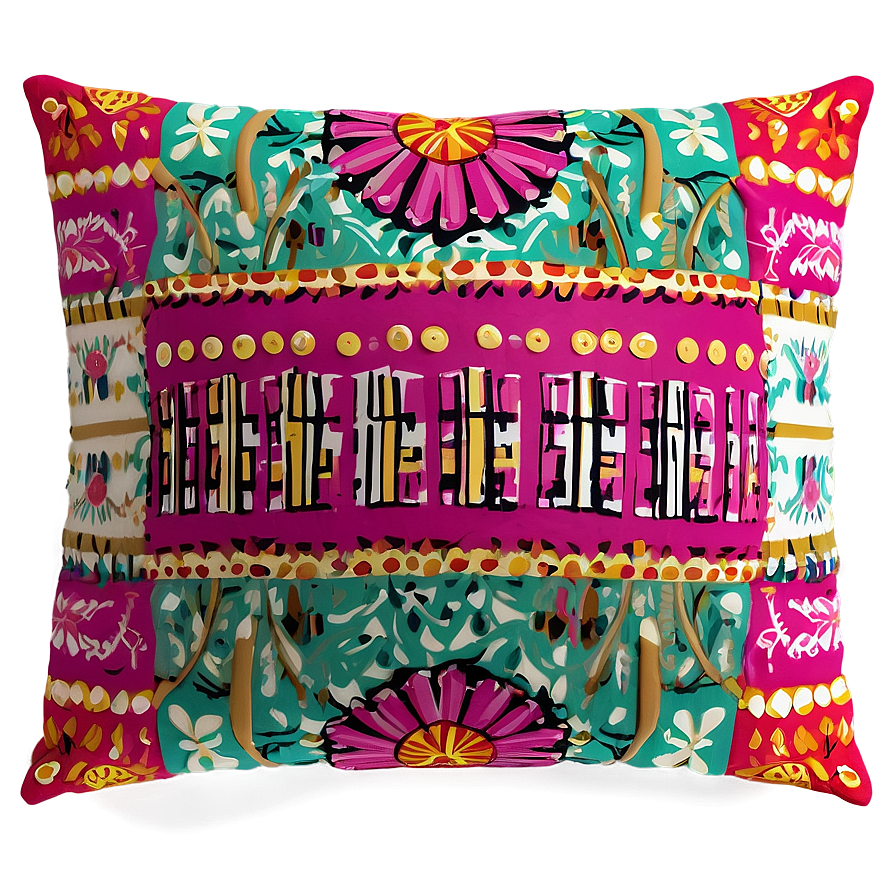 Boho Pillow Png Tvg PNG Image