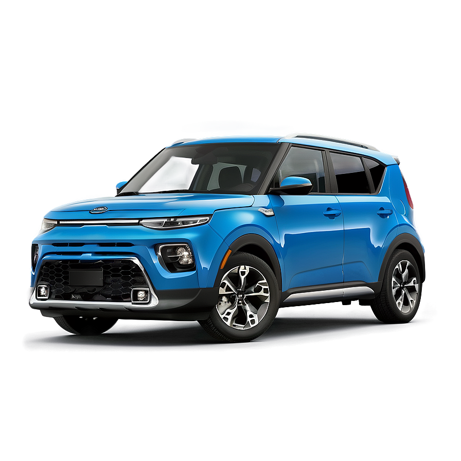 Bold Blue Kia Soul 2023 Png Mmt23 PNG Image