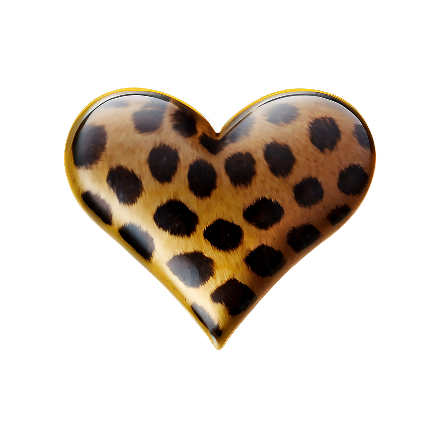 Bold Leopard Heart Icon Png Rnc PNG Image