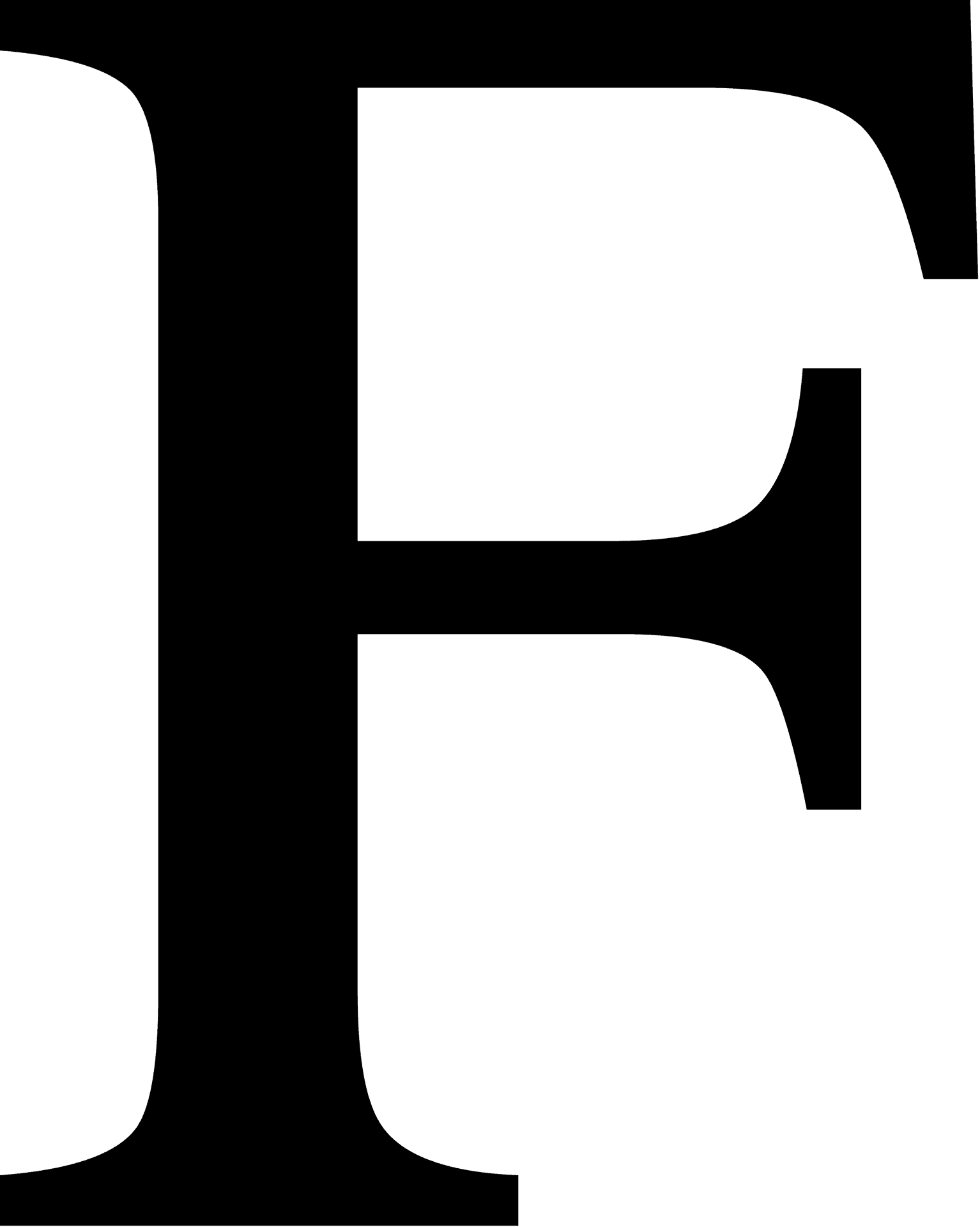 Bold Letter F Graphic PNG Image