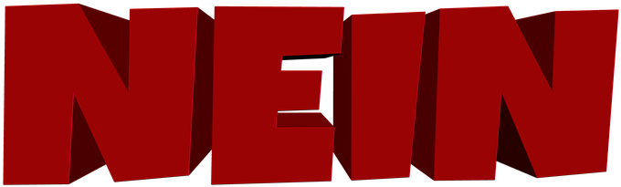 Bold Red N E I N Text PNG Image