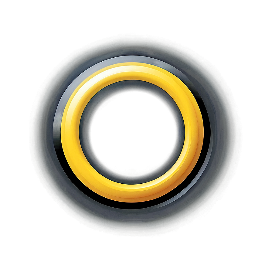 Bold Yellow Circle Sign Png Xlp PNG Image