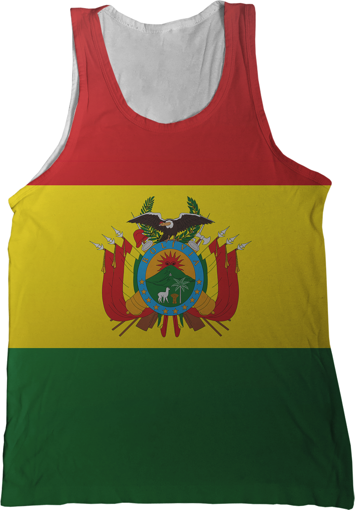 Bolivian Flag Tank Top PNG Image