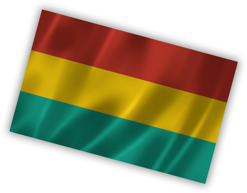 Bolivian Flag Waving PNG Image