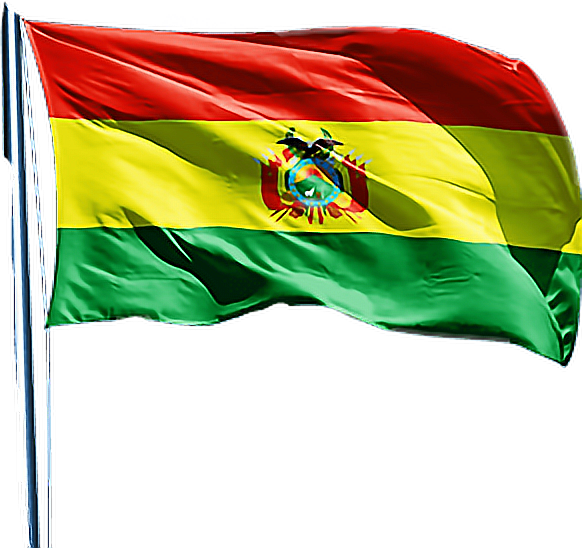 Bolivian Flag Waving PNG Image