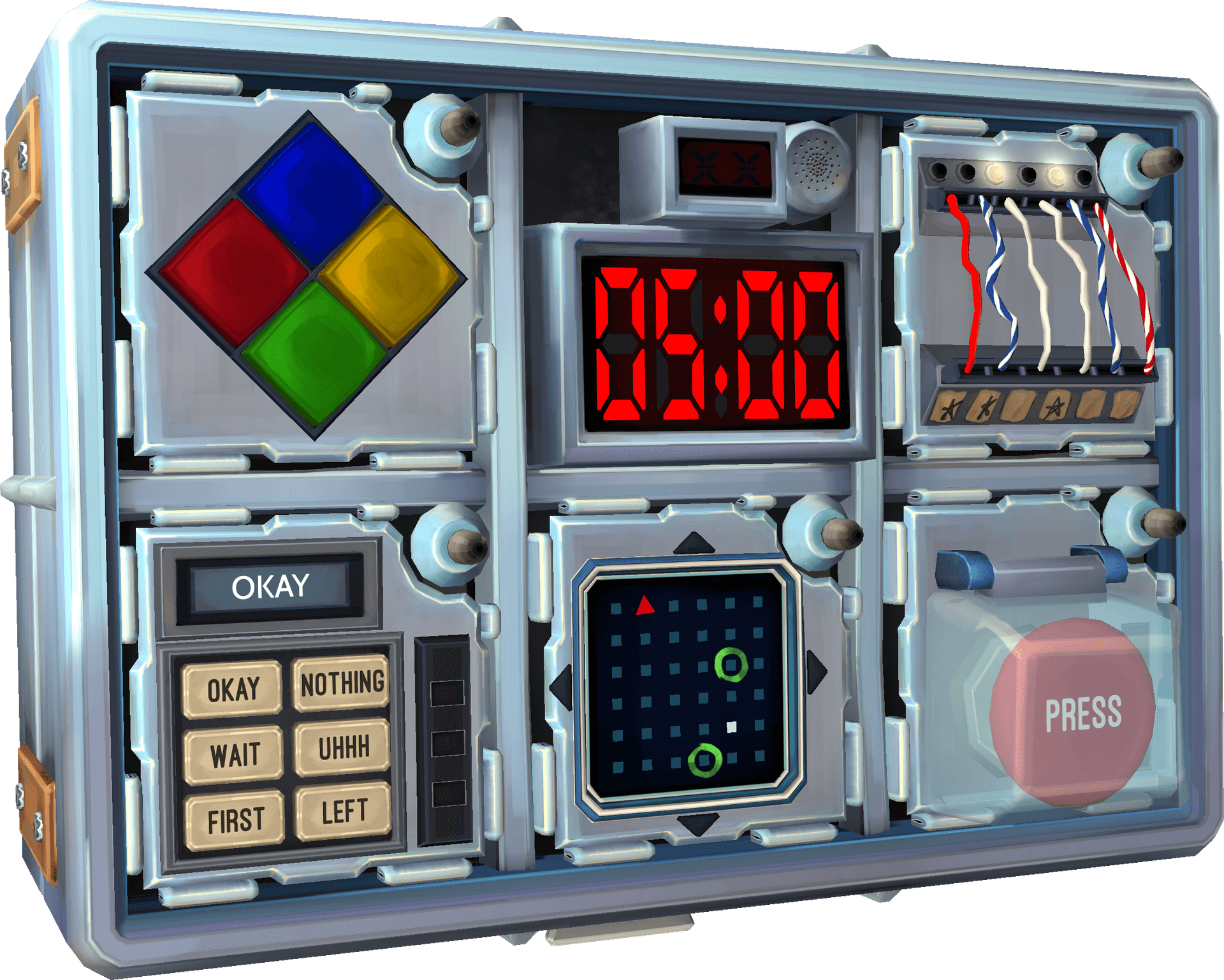 Bomb Defusal Puzzle Game Module PNG Image