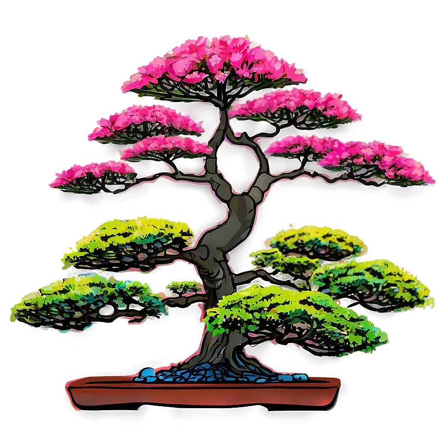 Bonsai Tree At Sunrise Png 18 PNG Image