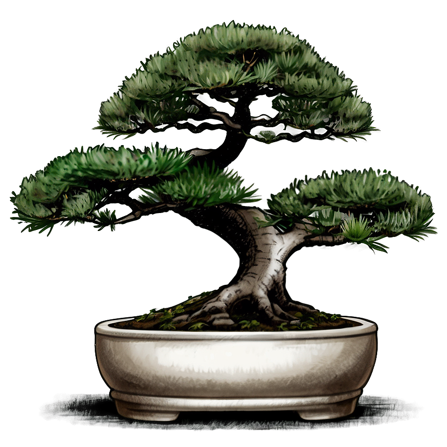 Bonsai Tree Sketch Png Uxh58 PNG Image