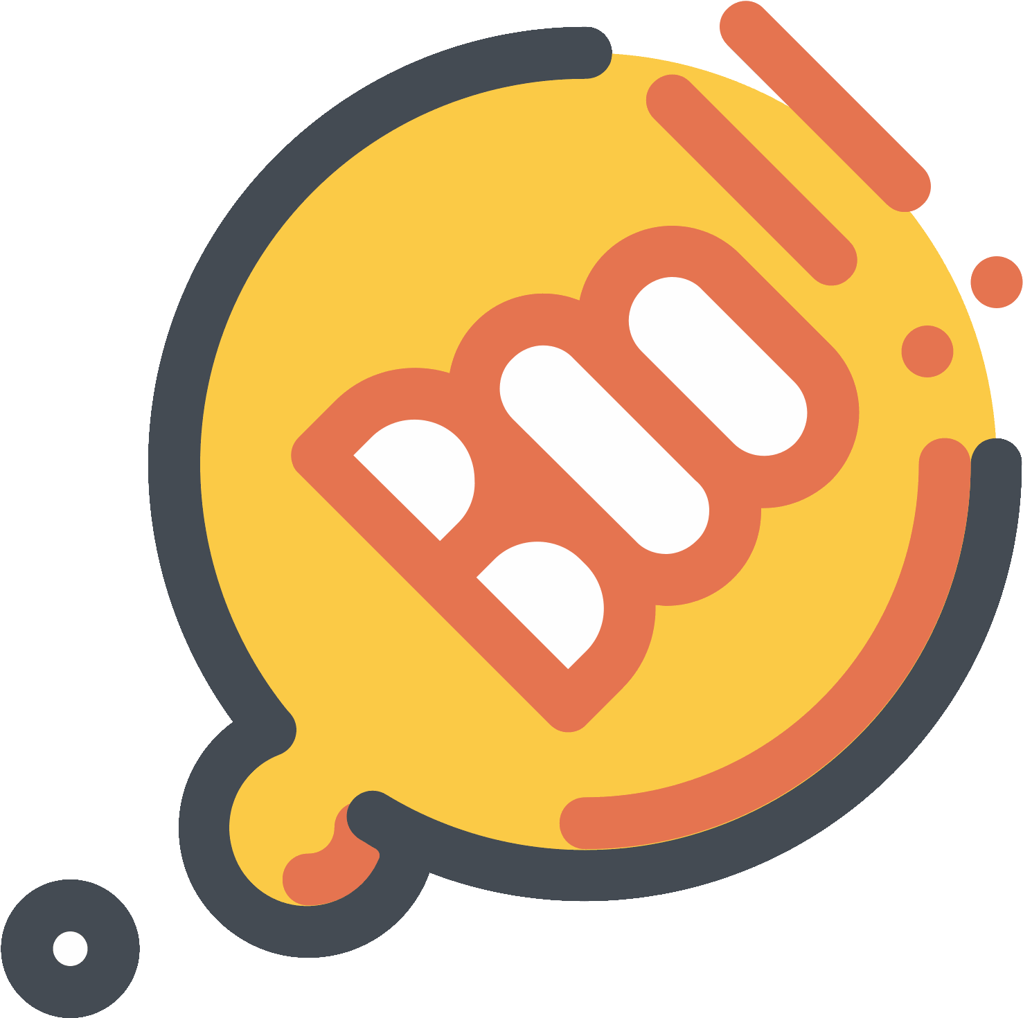 Boo Speech Bubble Icon PNG Image