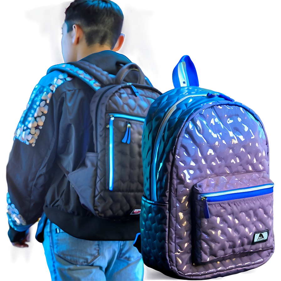 Book Bag For Night Classes Reflective Png 06282024 PNG Image