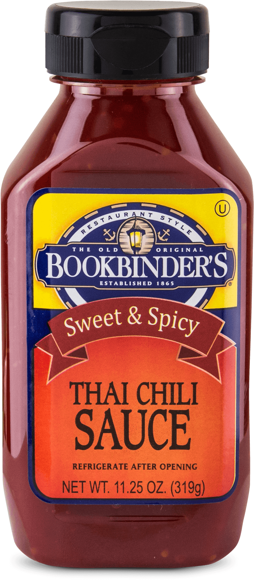 Bookbinders Thai Chili Sauce Bottle PNG Image