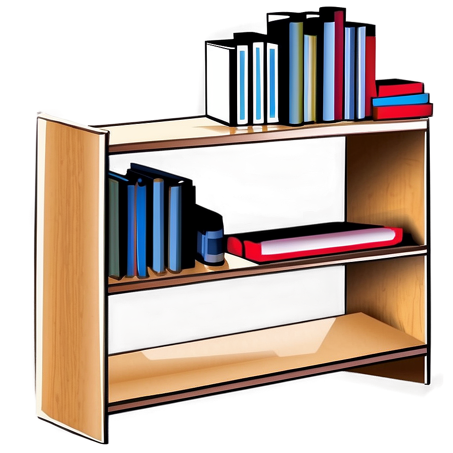 Bookshelf Vector Graphic Png Fyx PNG Image