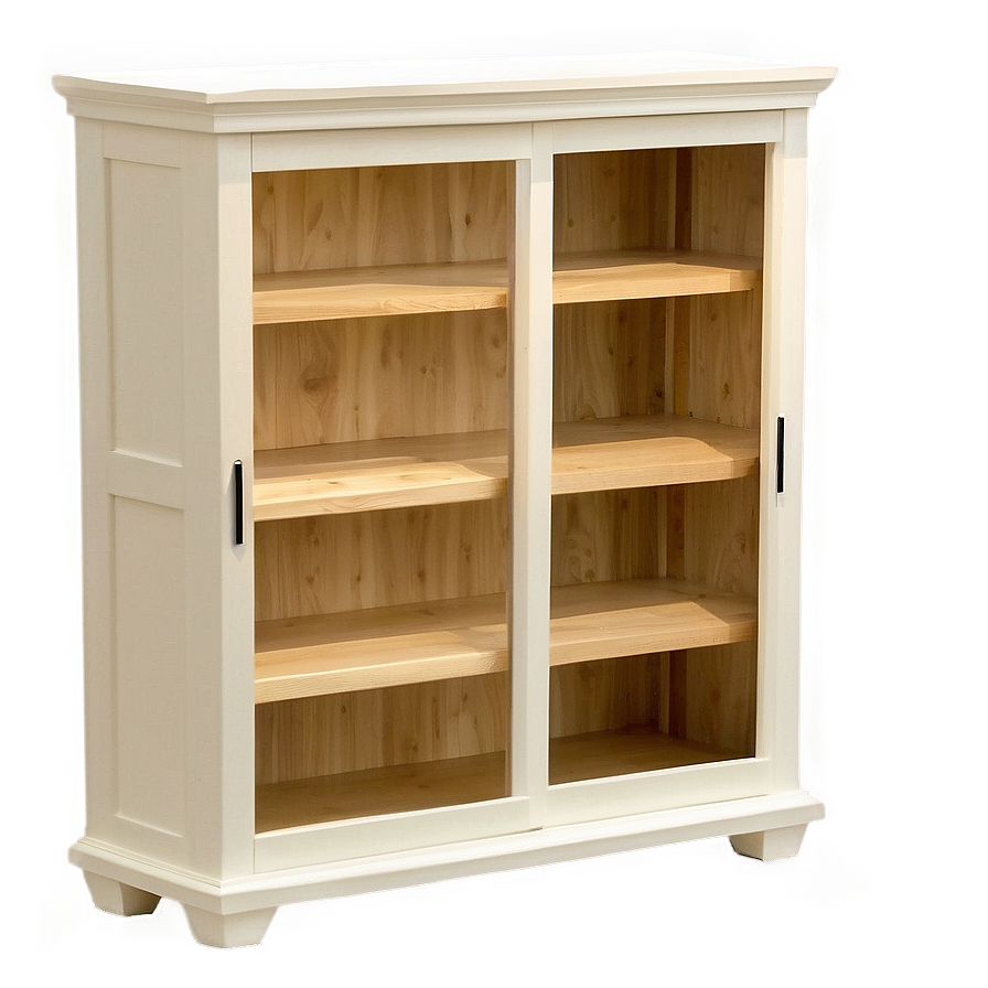 Bookshelf With Sliding Doors Png 96 PNG Image