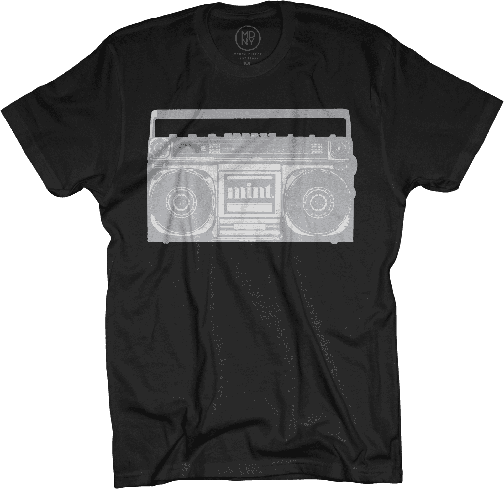 Boombox Graphic T Shirt Design PNG Image