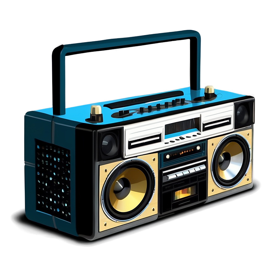 Boombox Retro Stereo Png Amr26 PNG Image