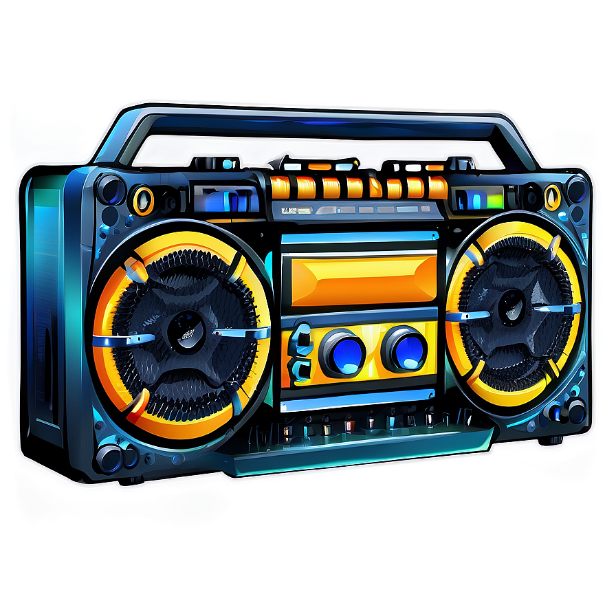 Boombox With Remote Control Png Qnt72 PNG Image