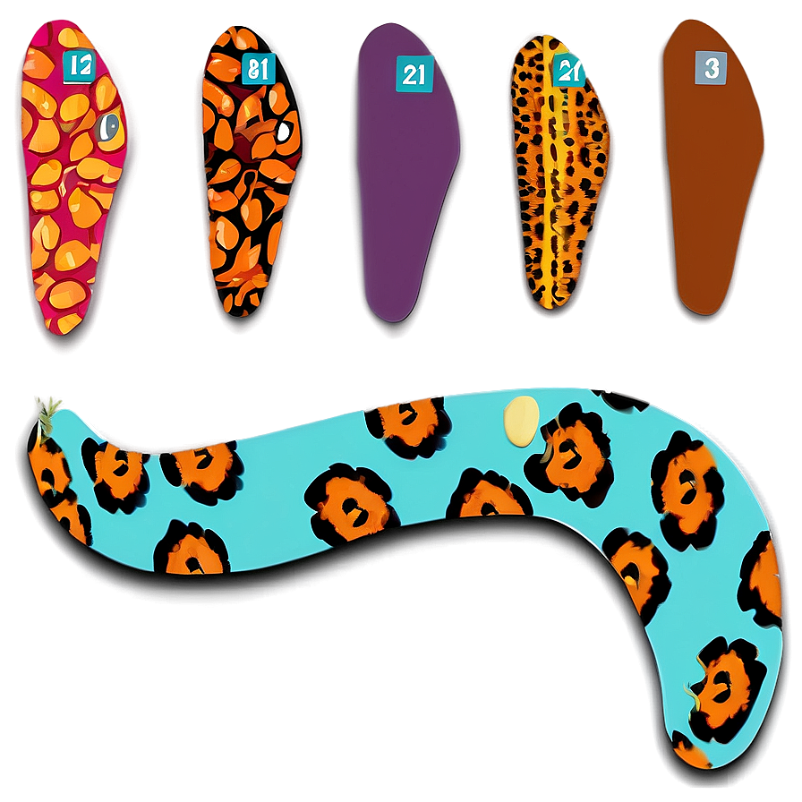 Boomerang With Animal Prints Png 18 PNG Image